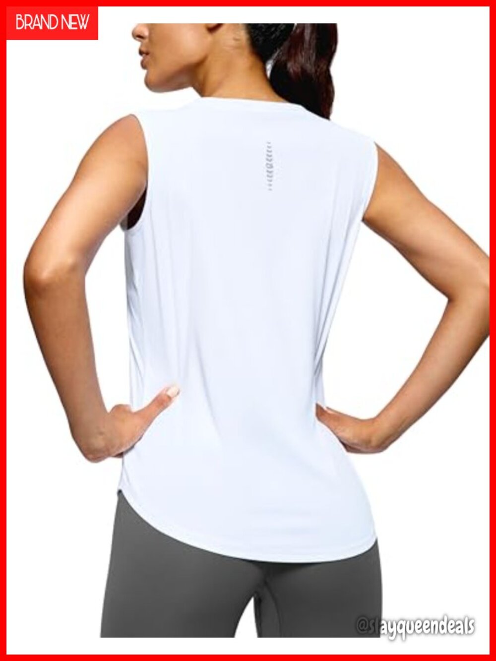 Women's Lightweight Sleeveless Workout Tank Top High Neck Athletic Shirt